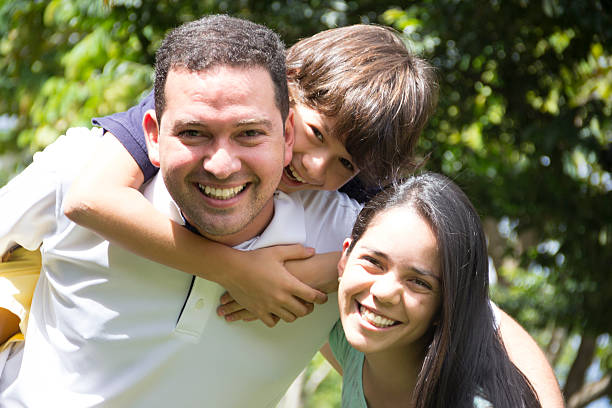 istock Happy family at the park 181715283