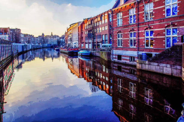 istock Canal in Amsterdam in downtown 1817153023