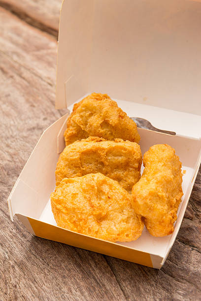 nuggets de Frango Frito - fotografia de stock