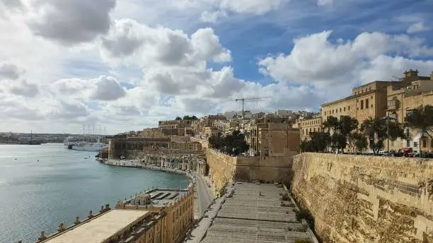 Citywalls of old town Valletta, Malta