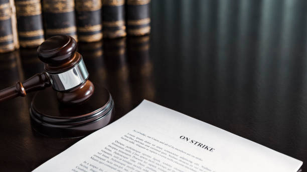 istock On Strike Notice with Gavel and Books 1817173186