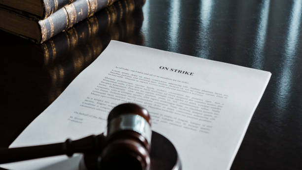 istock On Strike Notice with Gavel and Books 1817173189
