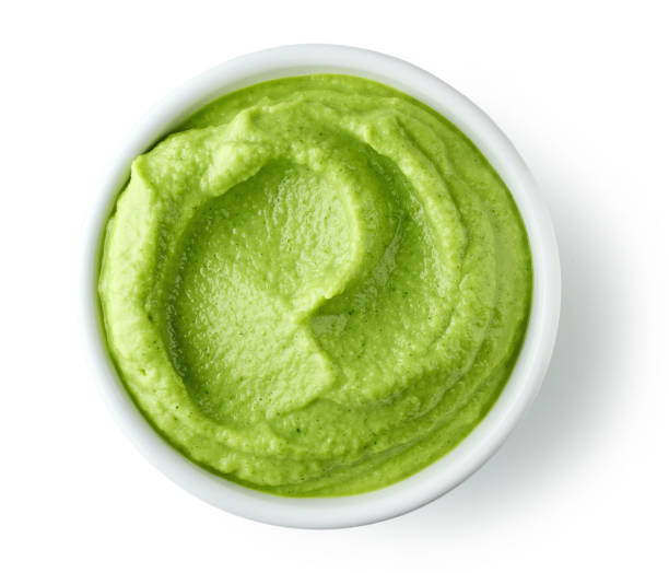 istock bowl of green vegetable puree 1817175808