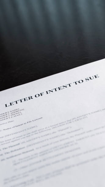 istock Letter of Intent to Sue 1817176875