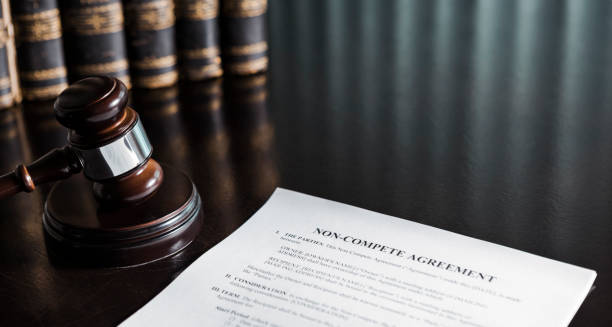 Non-Compete Clause with Gavel and Books