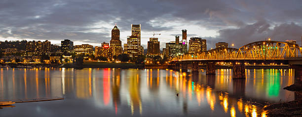 istock Portland Downtown Skyline at Sunset 181718894