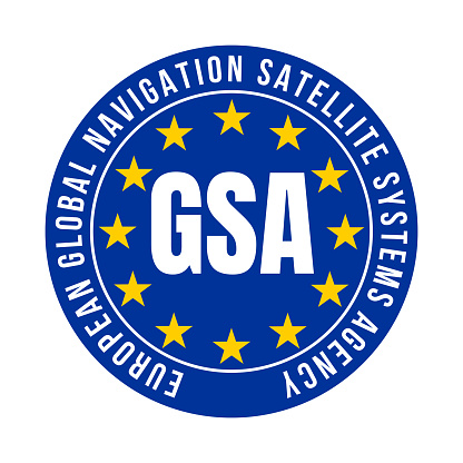 GSA European global navigation satellite systems agency symbol icon