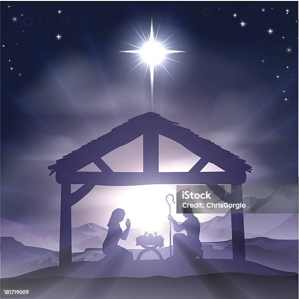Ilustración de Gerente De Navidad Natividad y más Vectores Libres de Derechos de Adulto - Adulto, Adviento, Alumbramiento