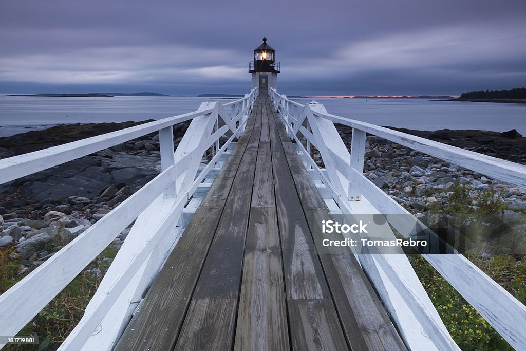 Farol de Marshall Point - Foto de stock de Ajardinado royalty-free