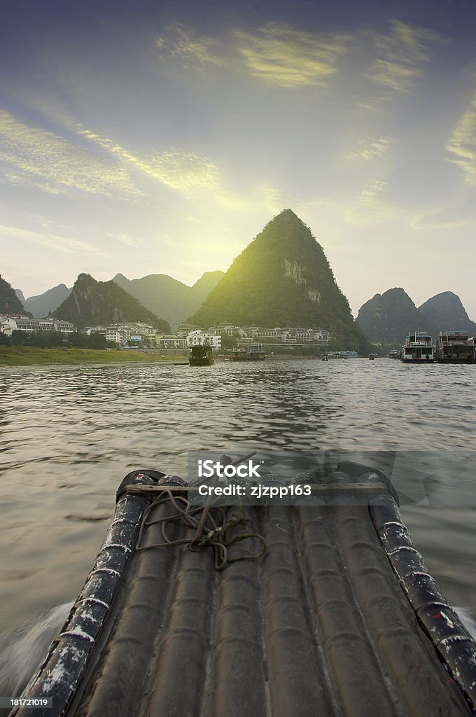 China Guilin rafting - Foto de stock de Agua libre de derechos