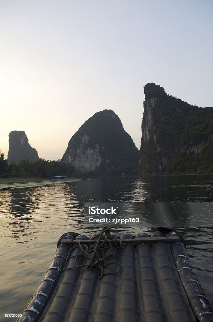 Cina Guilin rafting - Foto stock royalty-free di Acqua