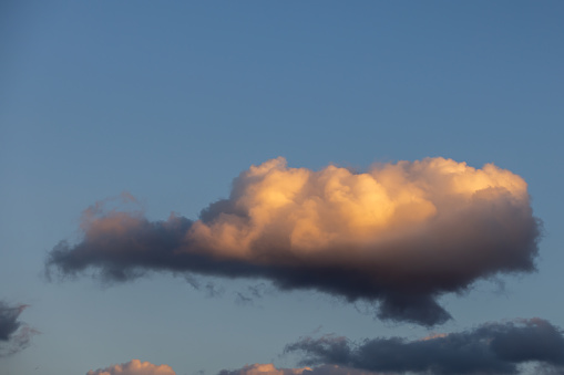 Multi colors clouds after sunset.