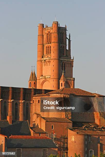 Sainte Cecile Catedral Albi França - Fotografias de stock e mais imagens de Albi - Albi, Tijolo - Material de Construção, Aldeia