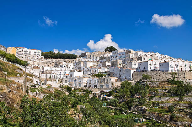 istock Panoramic view of Monte Sant'Angelo. Puglia. Italy. 181721586