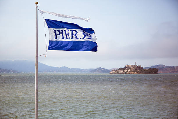istock Pier 39 flag & Alcatraz in San Francisco 181723457