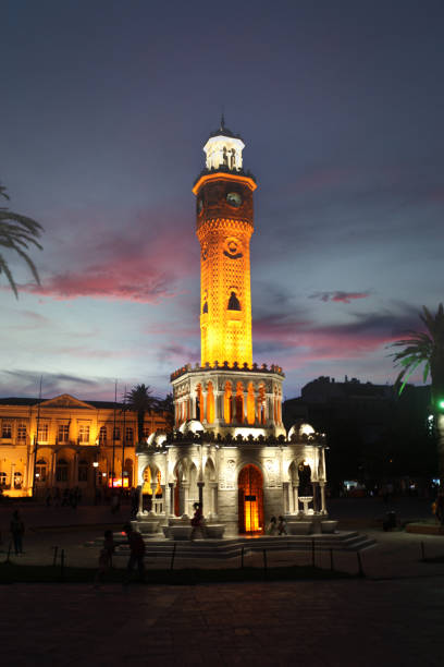 istock Izmr - Turkey, May 22, 2018, Izmir Konak Square Old clock tower night landscape 1817235534
