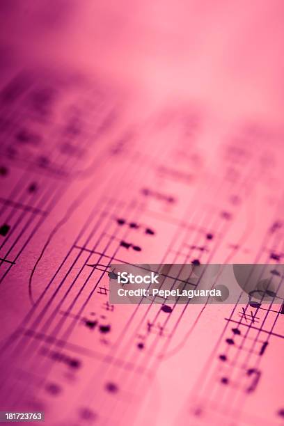 Composição Musical - Fotografias de stock e mais imagens de Nota Musical - Nota Musical, Cor de rosa, Antiguidade