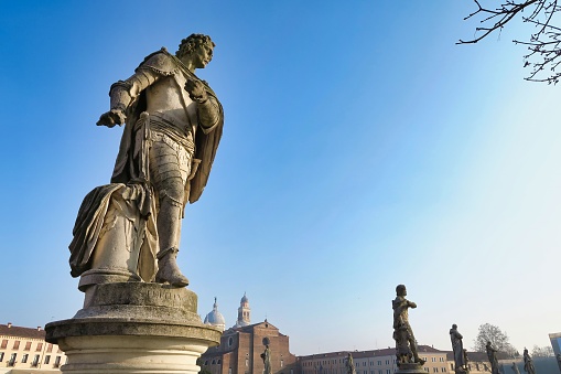 Statue of the emperor Trajan along the Imperial Forum in the heart of Rome