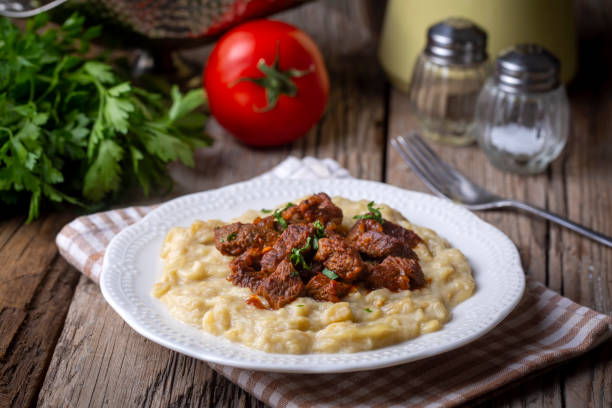 istock Turkish Food Hunkar Begendi made with Eggplant and Meat. 1817261680