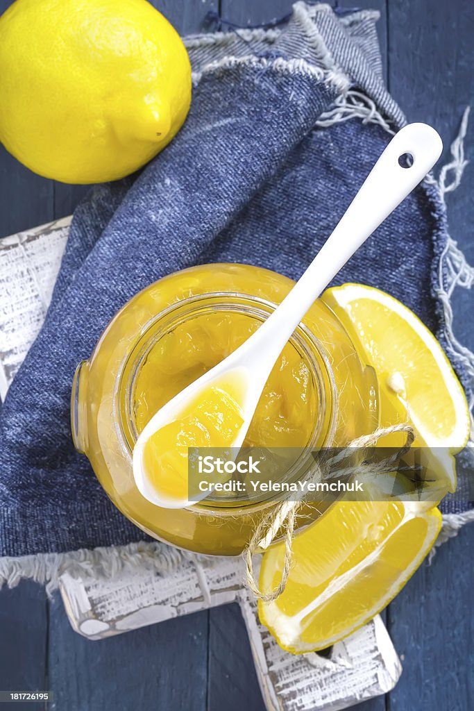 Confiture de citron - Photo de Crème au citron - Pâte à tartiner libre de droits