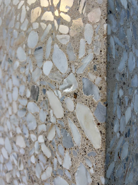 istock Concrete Corner and Wall with Shiny Stones 1817284195
