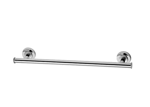 istock silver towel holder with two bars, isolated 181728918
