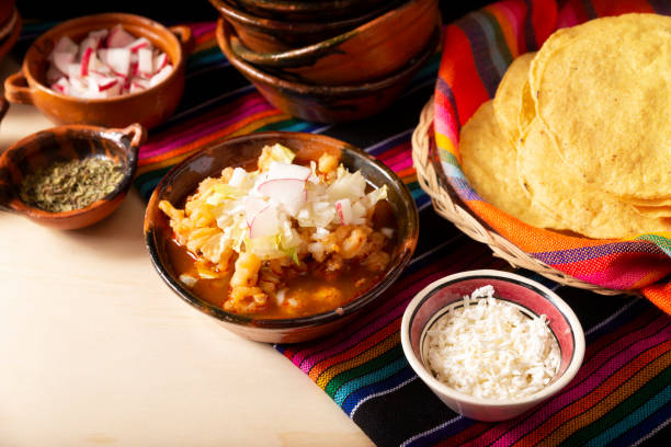 istock Homemade Mexican soup Pozole recipe 1817293355