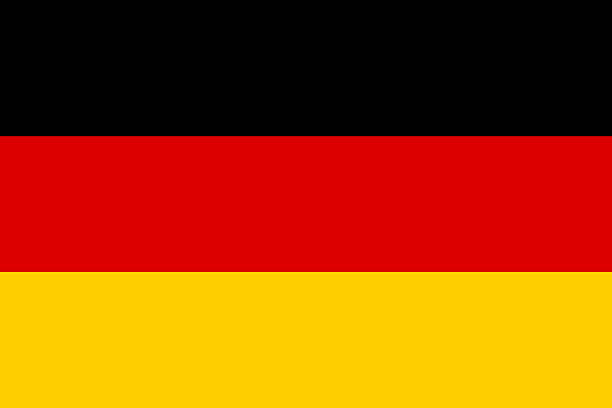 Bandeira da Alemanha - fotografia de stock