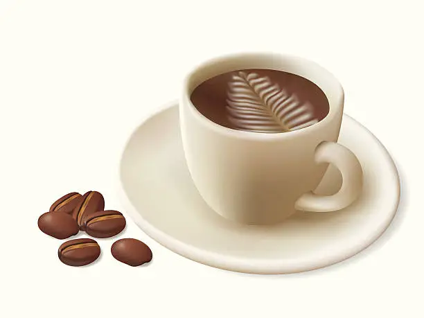 Vector illustration of Cup of coffee