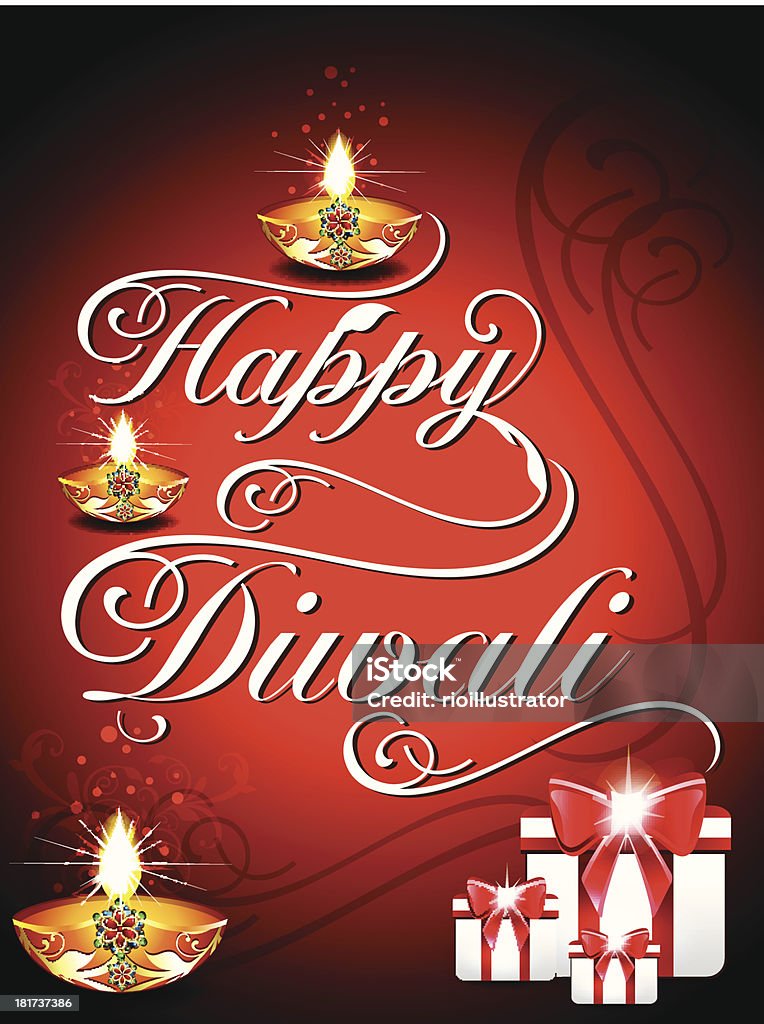 Diwali Background With Gifts Diwali Background With Gifts Vector illustration Abstract stock vector