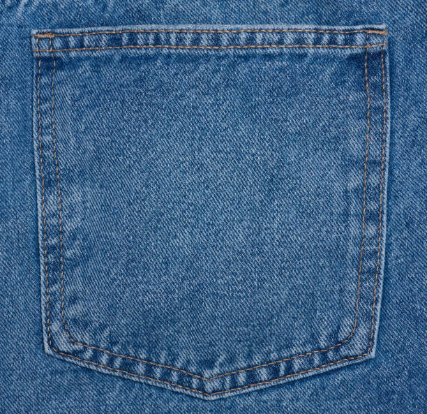 istock Back pocket of blue jeans 1817384866