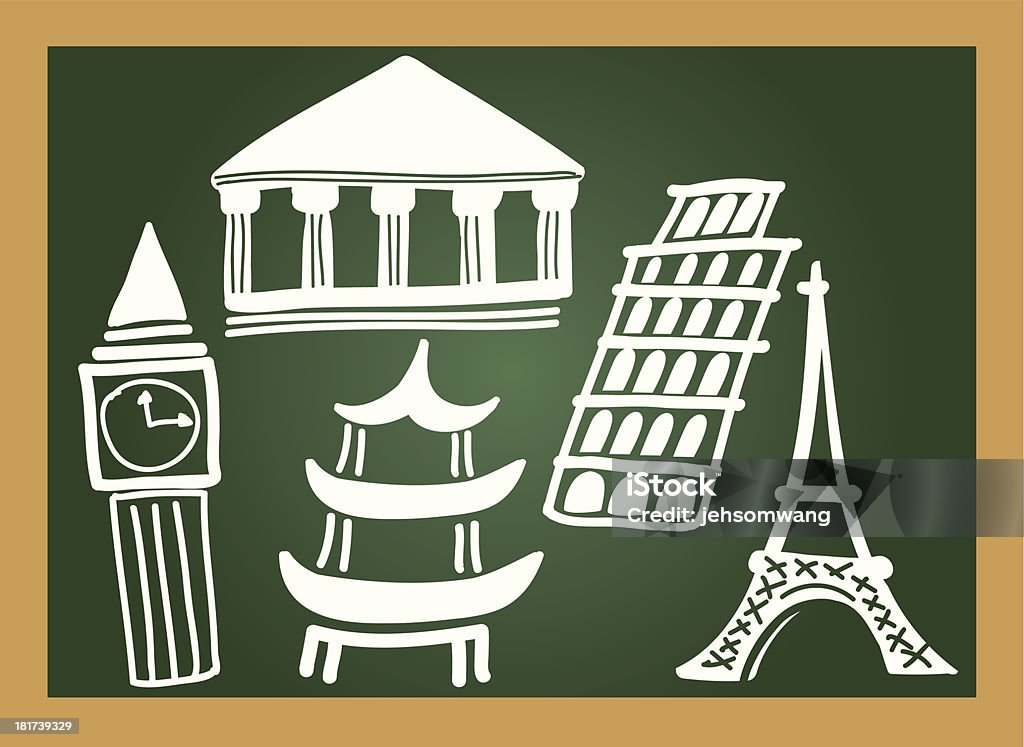 education blackboard illustration of isolated education blackboard vector Architecture stock vector