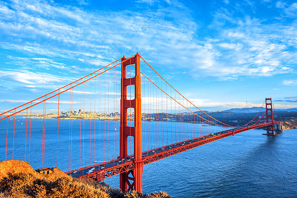 istock view of famous Golden Gate Bridge 181739627