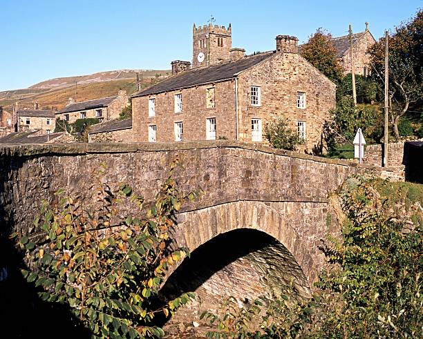 istock Village centre, Muker, Yorkshire Dales. 181742305