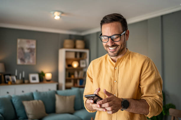 istock Daily morning routine, surfing the Internet, reading online portals 1817451438