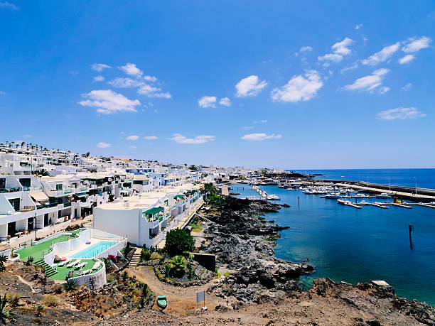 Puerto Calero, Lanzarote stock photo