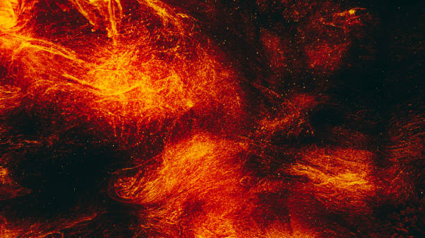 istock Sparkles background orange glowing smoke glitter 1817460775
