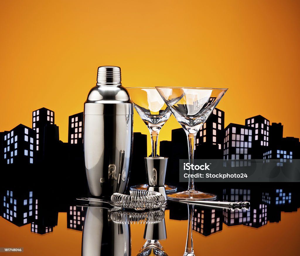 Metropolis Barkeeper tools - Lizenzfrei Cocktailshaker Stock-Foto