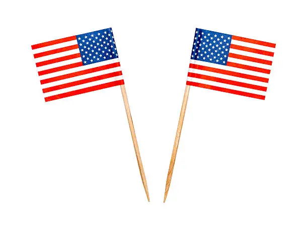 Food USA flag toothpicks