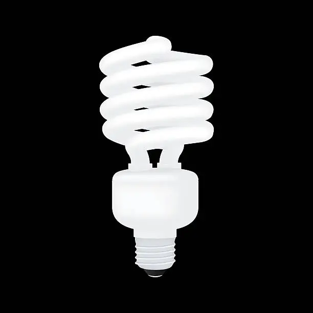 Photo of popular compact fluorescent lamps white energy saving light bulb