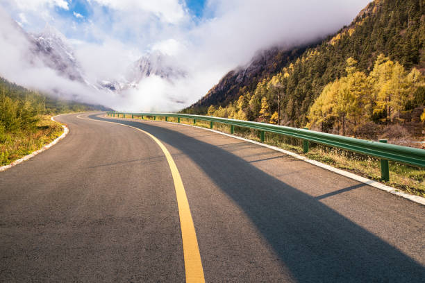 istock Mountain Road in Autumn 1817567298