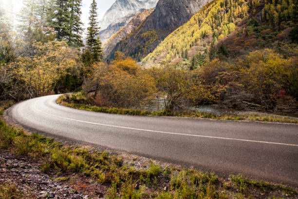 istock Mountain Road in Autumn 1817568866