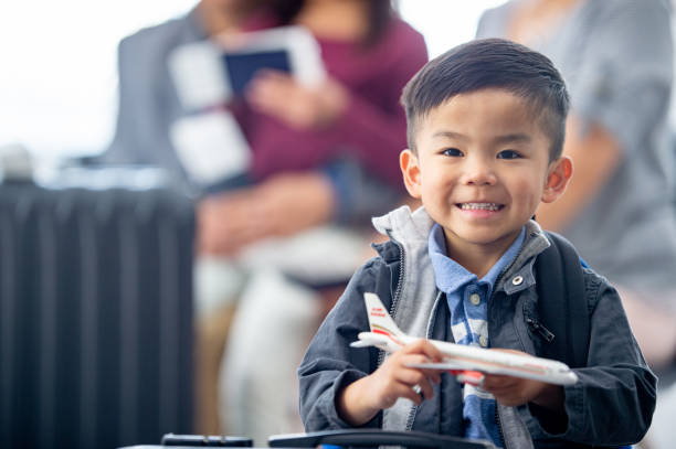 istock Boy playing with Toy Airplane 1817622261