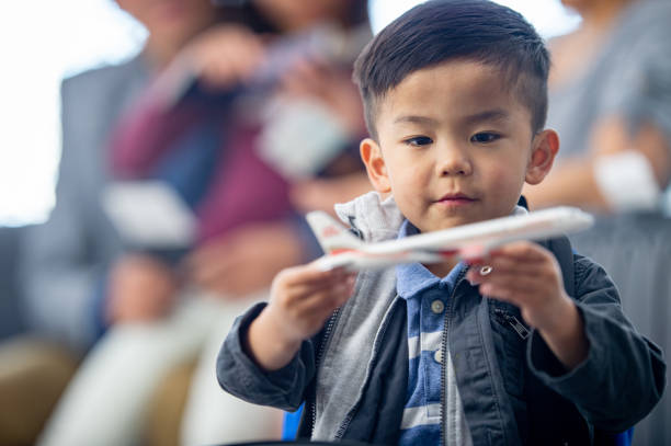 istock Boy playing with Toy Airplane 1817622267