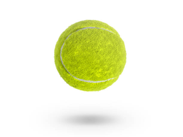 istock Single tennis ball isolated on white background 1817629129