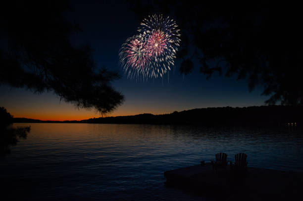 Canada Day fireworks light Muskoka's sky,