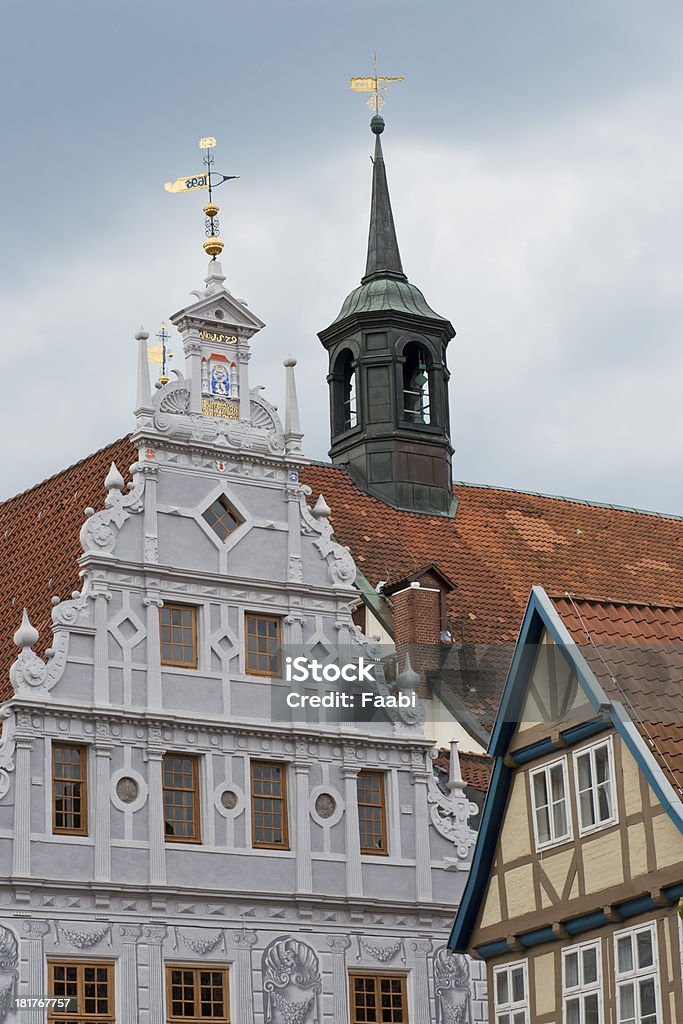 Town-hall of Celle, Germany Facade of the town-hall of Celle, in Germany Capital Cities Stock Photo