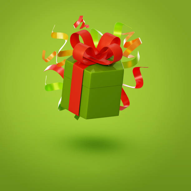 istock Green christmas girtbox 3D design 1817760816