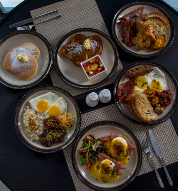 istock Overhead perspective capturing a variety of dishes spread across the table. 1817781237