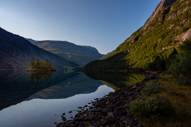 istock Lake Roldalsvatnet. Norway landscape Calm morning 1817811908